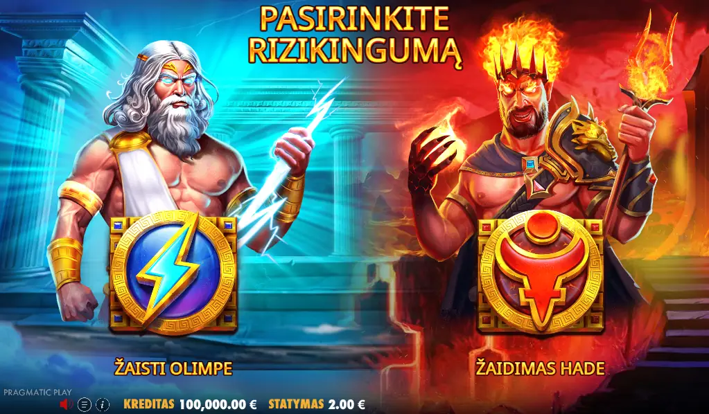 Zeus vs Hades – Gods of War Apžvalga